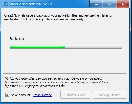 Broque Ramdisk Pro on Windows for iCloud Bypass