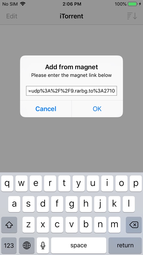 How to add magnet link to iTorrent on iOS 17