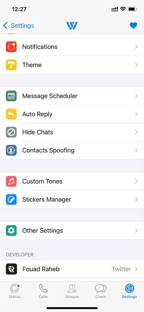 Watusi 3 for WhatsApp Tweak for iOS