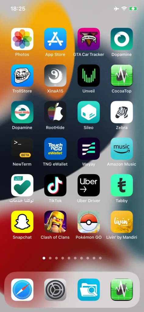 RootHide jailbreak installed on iOS 18