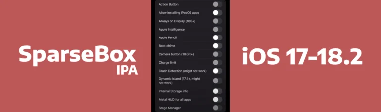 How to Download SparseBox for iOS 17 - iOS 18.2 - MobileGestalt Modification Tool