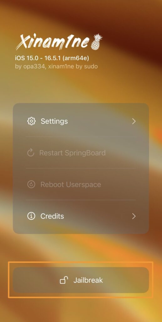 xinam1ne jailbreak for iOS 16